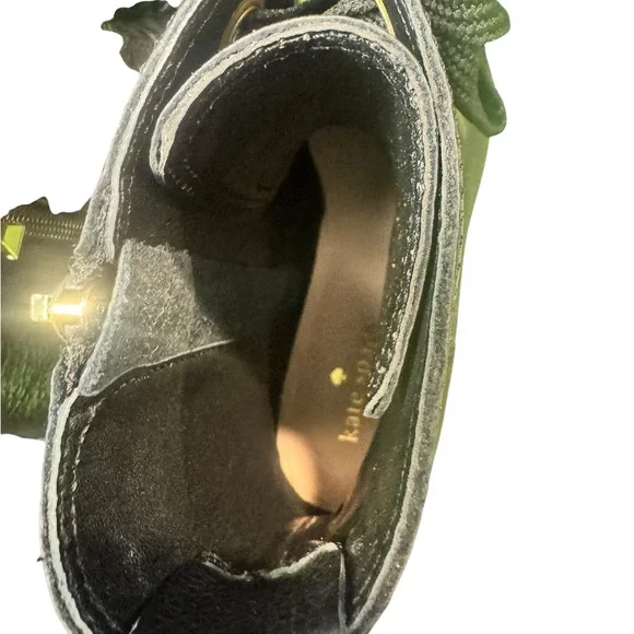 Kate Spade New York Black Leather Combat Boots Size 8.5 - Picture 7 of 10